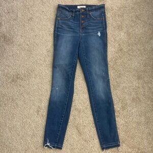 Madewell 10” high rise Skinny Jeans